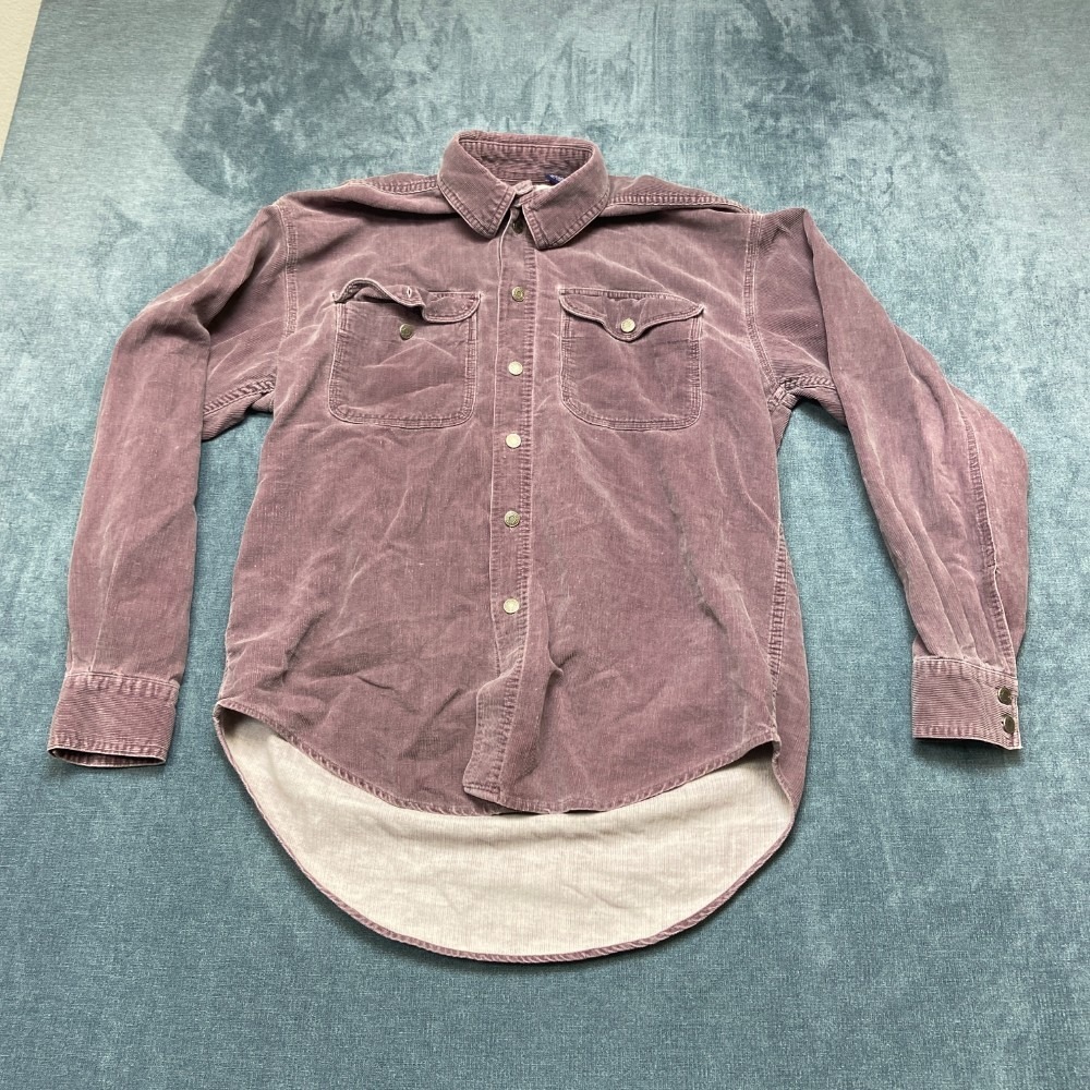 Gap Corduroy Shirt Mens Medium Dusty Rose Cotton Button Up Outdoor Workwear